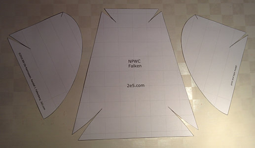 Falken paper model cut