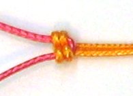 Closeup Tight Prusik knot