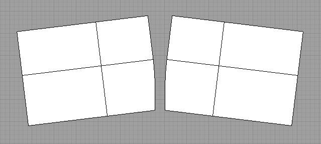 notch rotated to trailing edge