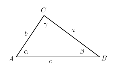 law of cosines triangle